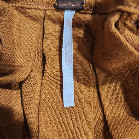 Free People Mustard Long Sleeve Top - Picture 7 of 7